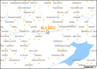 map of Allariz