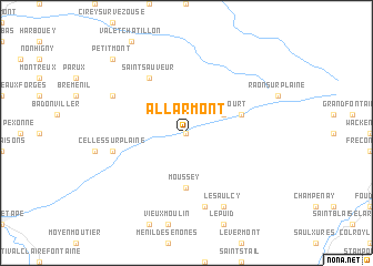 map of Allarmont