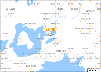 map of Allarp