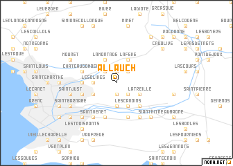 map of Allauch