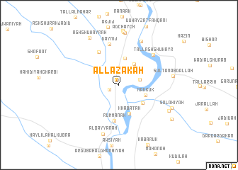 map of Al Lazākah