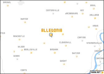 map of Alledonia
