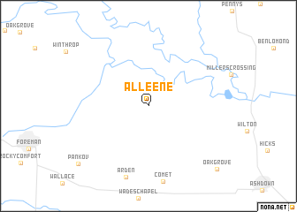 map of Alleene