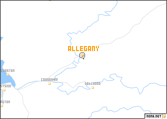 map of Allegany