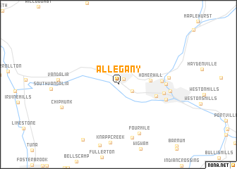 map of Allegany