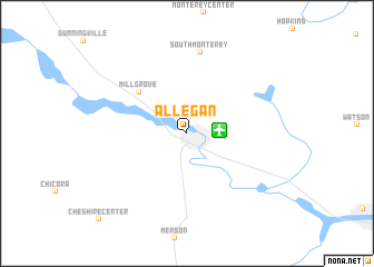 map of Allegan