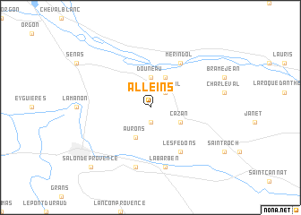 map of Alleins