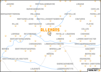 map of Allemans