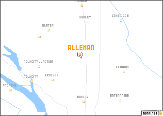 map of Alleman