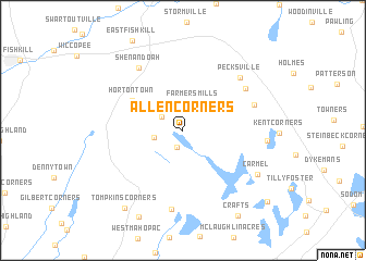 map of Allen Corners