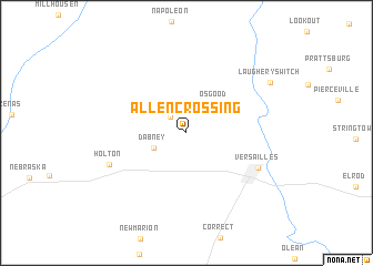 map of Allen Crossing