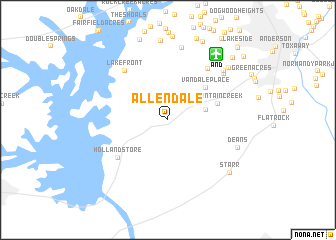 map of Allendale
