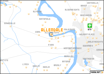 map of Allendale
