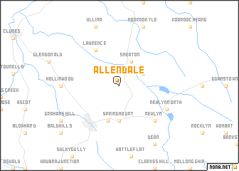 map of Allendale