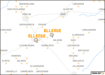 map of Allende