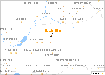 map of Allende