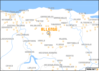 map of Allende