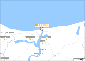 map of Allende