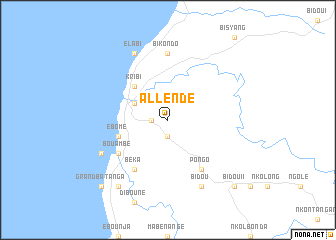 map of Allendé