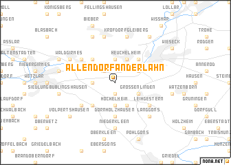 map of Allendorf an der Lahn