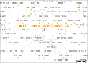 map of Allendorf an der Landsburg