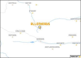 map of Allenheads