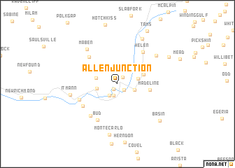 map of Allen Junction