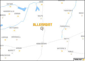 map of Allen Point