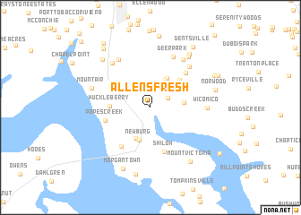 map of Allens Fresh