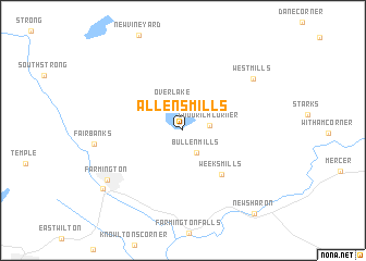 map of Allens Mills