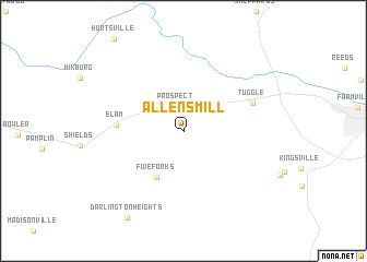 map of Allens Mill
