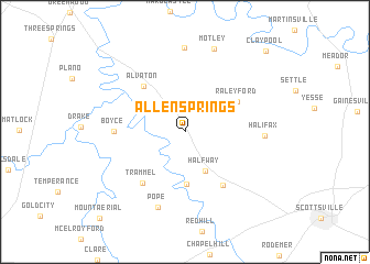 map of Allen Springs