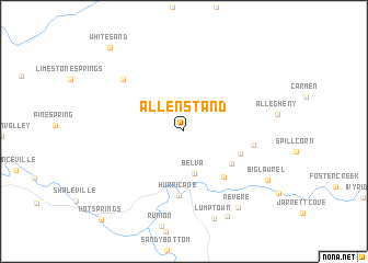 map of Allenstand