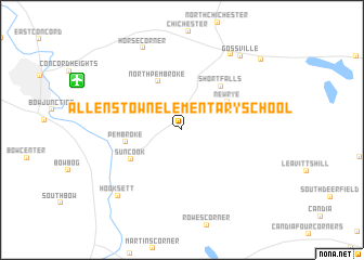 map of Allenstown Elementary School