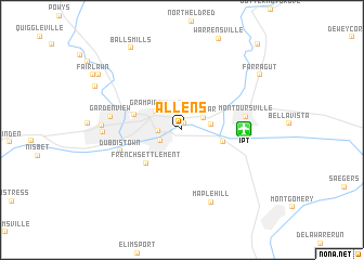 map of Allens