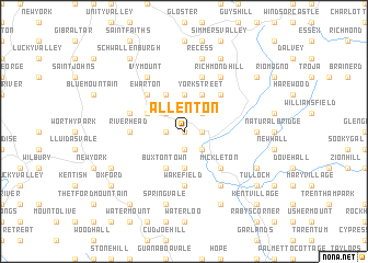 map of Allenton