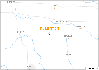 map of Allenton
