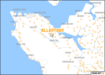 map of Allen Town