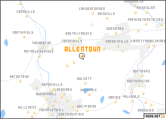 map of Allentown