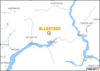 map of Allentown