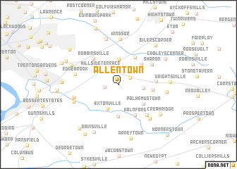 map of Allentown