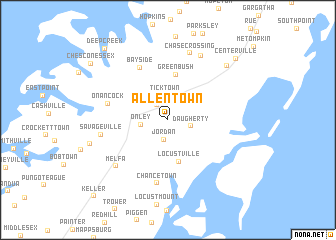 map of Allentown