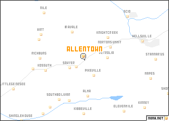 map of Allentown