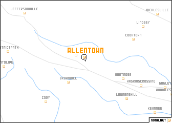 map of Allentown
