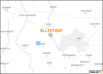 map of Allentown