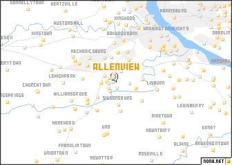 map of Allenview