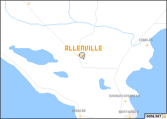 map of Allenville