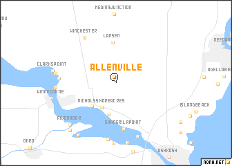 map of Allenville