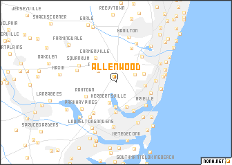 map of Allenwood