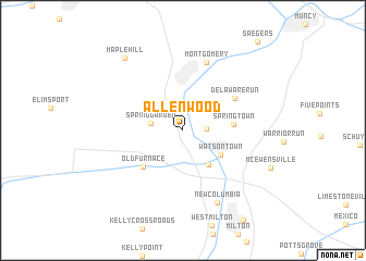 map of Allenwood